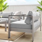 Modway Shore 3 Piece Sunbrella® Fabric Outdoor Patio Aluminum Set