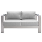 Modway Shore 3 Piece Sunbrella® Fabric Outdoor Patio Aluminum Set