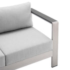 Modway Shore 3 Piece Sunbrella® Fabric Outdoor Patio Aluminum Set