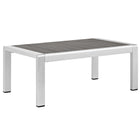 Modway Shore 4 Piece Sunbrella® Fabric Outdoor Patio Aluminum Set