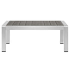 Modway Shore 7 Piece Sunbrella® Fabric Outdoor Patio Aluminum Set