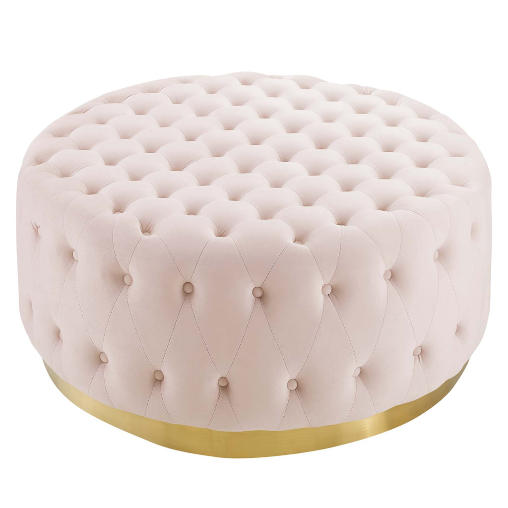 Modway Ensconce Tufted Performance Velvet Round Ottoman  