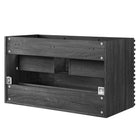 Modway Render 36" Wall-Mount Bathroom Vanity Cabinet (Sink Basin Not Included)