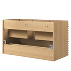 Modway Render 36" Wall-Mount Bathroom Vanity Cabinet (Sink Basin Not Included)