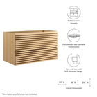 Modway Render 36" Wall-Mount Bathroom Vanity Cabinet (Sink Basin Not Included)