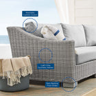 Modway Conway 4-Piece Sunbrella® Outdoor Patio Wicker Rattan Furniture Set EEI-4355