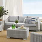 Modway Conway 4-Piece Sunbrella® Outdoor Patio Wicker Rattan Furniture Set EEI-4355