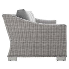 Modway Conway 4-Piece Sunbrella® Outdoor Patio Wicker Rattan Furniture Set EEI-4355