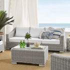 Modway Conway 4-Piece Sunbrella® Outdoor Patio Wicker Rattan Furniture Set EEI-4355
