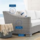 Modway Conway 4-Piece Sunbrella® Outdoor Patio Wicker Rattan Furniture Set EEI-4359
