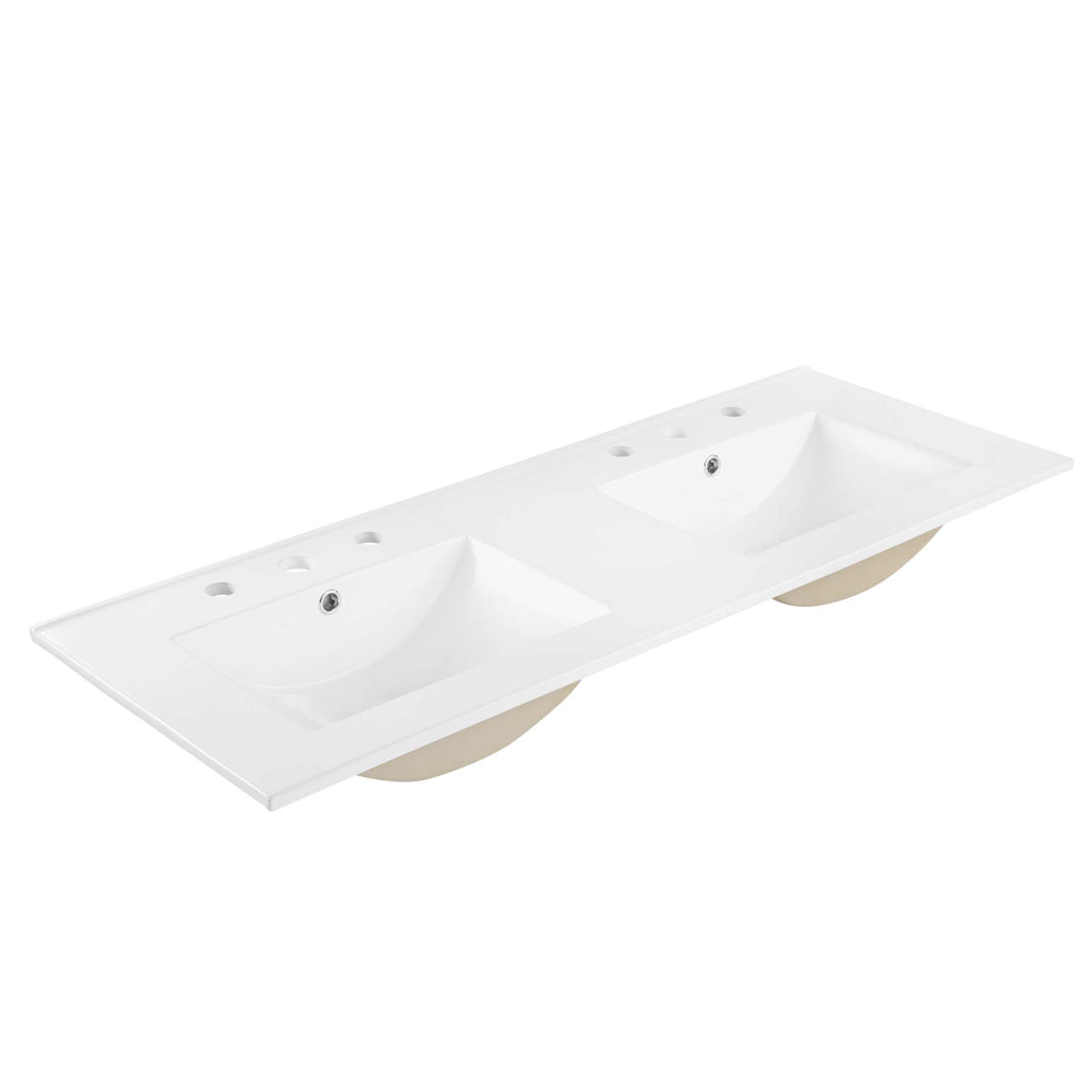Modway Cayman 48" Double Basin Bathroom Sink  