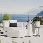 Modway Saybrook Outdoor Patio Upholstered Loveseat and Ottoman Set