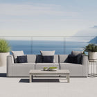Modway Saybrook 3-Piece Outdoor Patio Upholstered Sectional Sofa