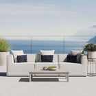 Modway Saybrook 3-Piece Outdoor Patio Upholstered Sectional Sofa