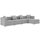 Modway Saybrook 5-Piece Outdoor Patio Upholstered Sectional Sofa  