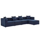 Modway Saybrook 5-Piece Outdoor Patio Upholstered Sectional Sofa  