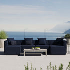 Modway Saybrook 6-Piece Outdoor Patio Upholstered Sectional Sofa EEI-4383