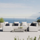 Modway Saybrook 6-Piece Outdoor Patio Upholstered Sectional Sofa EEI-4383