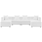 Modway Saybrook 6-Piece Outdoor Patio Upholstered Sectional Sofa  