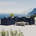 Modway Saybrook 5-Piece Outdoor Patio Upholstered Sectional Sofa EEI-4384