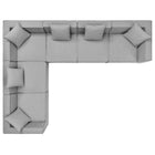 Modway Saybrook 6-Piece Outdoor Patio Upholstered Sectional Sofa EEI-4385