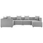 Modway Saybrook 6-Piece Outdoor Patio Upholstered Sectional Sofa EEI-4386