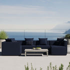 Modway Saybrook 6-Piece Outdoor Patio Upholstered Sectional Sofa EEI-4386