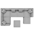 Modway Saybrook 7-Piece Outdoor Patio Upholstered Sectional Sofa
