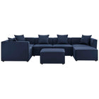 Modway Saybrook 7-Piece Outdoor Patio Upholstered Sectional Sofa  