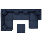Modway Saybrook 7-Piece Outdoor Patio Upholstered Sectional Sofa