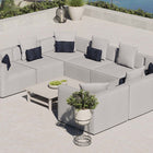 Modway Saybrook 8-Piece Outdoor Patio Upholstered Sectional Sofa