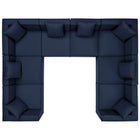 Modway Saybrook 8-Piece Outdoor Patio Upholstered Sectional Sofa  