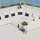 Modway Saybrook 10-Piece Outdoor Patio Upholstered Sectional Sofa
