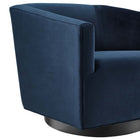 Modway Twist Performance Velvet Swivel Chair Set of 2