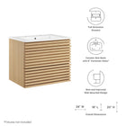 Modway Render 24" Wall-Mount Bathroom Vanity