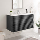 Modway Render 36" Wall-Mount Bathroom Vanity