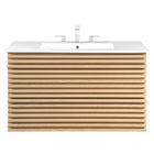 Modway Render 36" Wall-Mount Bathroom Vanity