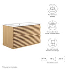 Modway Render 36" Wall-Mount Bathroom Vanity