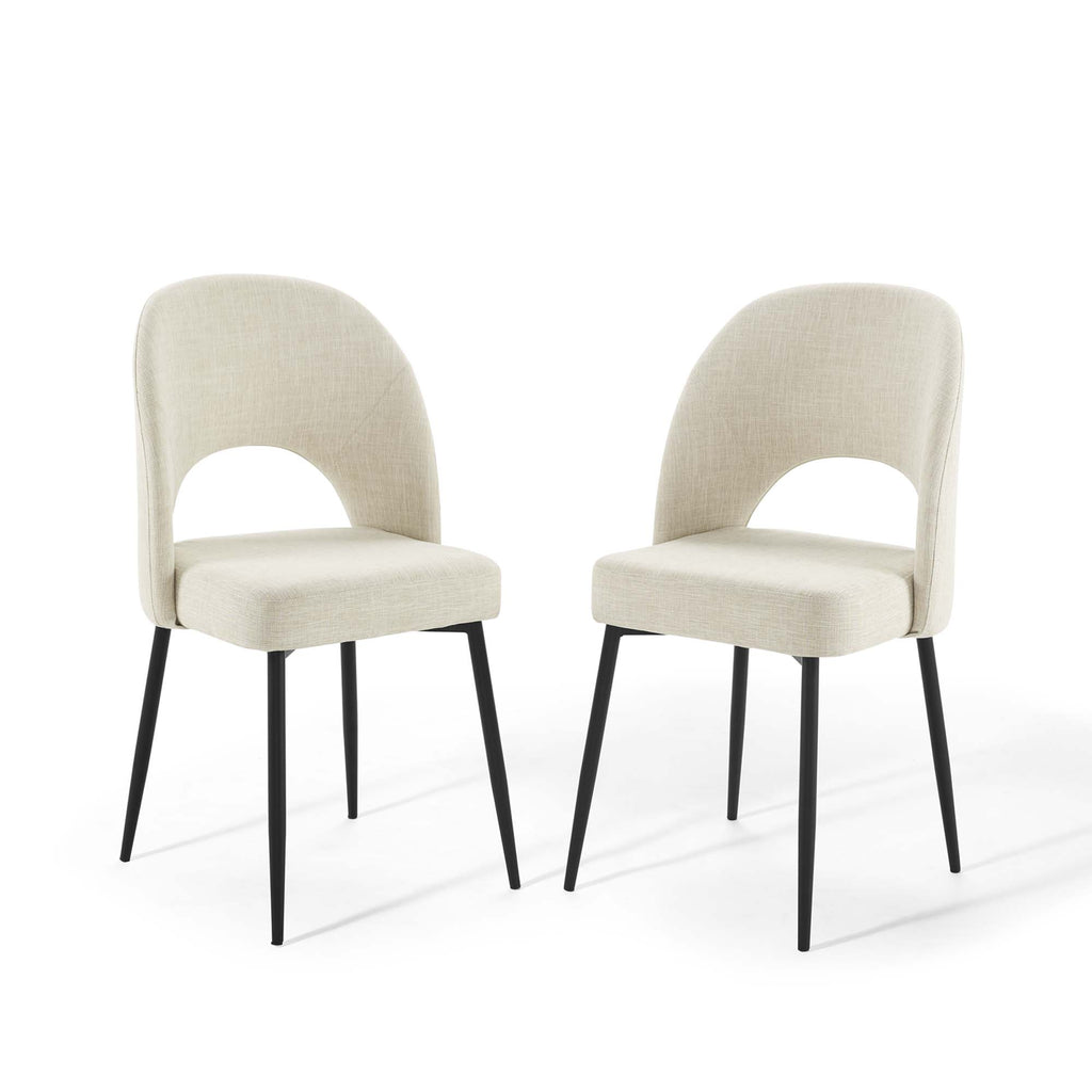 Modway Rouse Upholstered Fabric Dining Side Chair Set of 2  