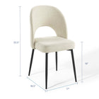 Modway Rouse Upholstered Fabric Dining Side Chair Set of 2