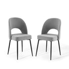 Modway Rouse Upholstered Fabric Dining Side Chair Set of 2  