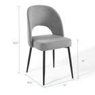Modway Rouse Upholstered Fabric Dining Side Chair Set of 2