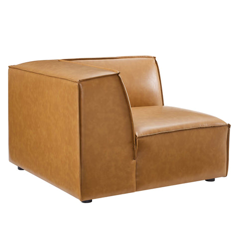 Modway Restore Vegan Leather Sectional Sofa Corner Chair  