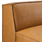 Modway Restore Vegan Leather Sectional Sofa Armless Chair