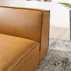 Modway Restore Vegan Leather Sectional Sofa Armless Chair