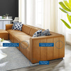 Modway Bartlett 5-Piece Vegan Leather Sectional Sofa EEI-4521