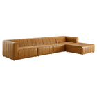 Modway Bartlett 5-Piece Vegan Leather Sectional Sofa  
