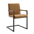 Modway Savoy Vegan Leather Dining Chairs Set of 2