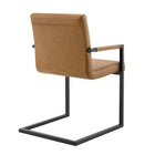 Modway Savoy Vegan Leather Dining Chairs Set of 2