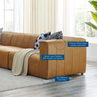 Modway Bartlett 5-Piece Vegan Leather Sectional Sofa EEI-4532